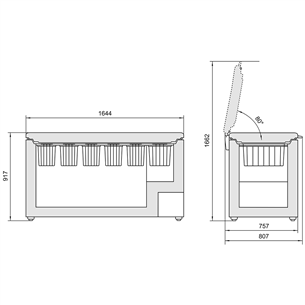 Horizontālā saldētava Premium, Liebherr / tilpums: 444 L