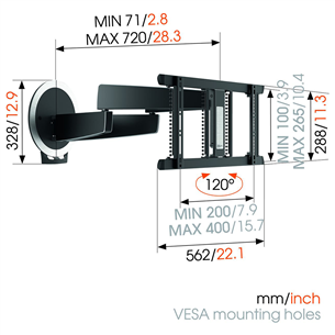 Electronic wall mount for OLED TV Vogels MotionMount (40-65")