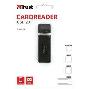 Multi Card Reader NANGA USB 2.0, Trust