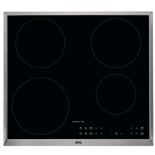 AEG 3000 Basic, ширина 57,6 см, стальная рама, черный - Интегрируемая индукционная варочная панель IKB64301XB