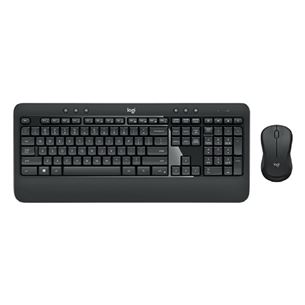 Logitech MK540, US, melna - Bezvadu klaviatūra ar peli 920-008685