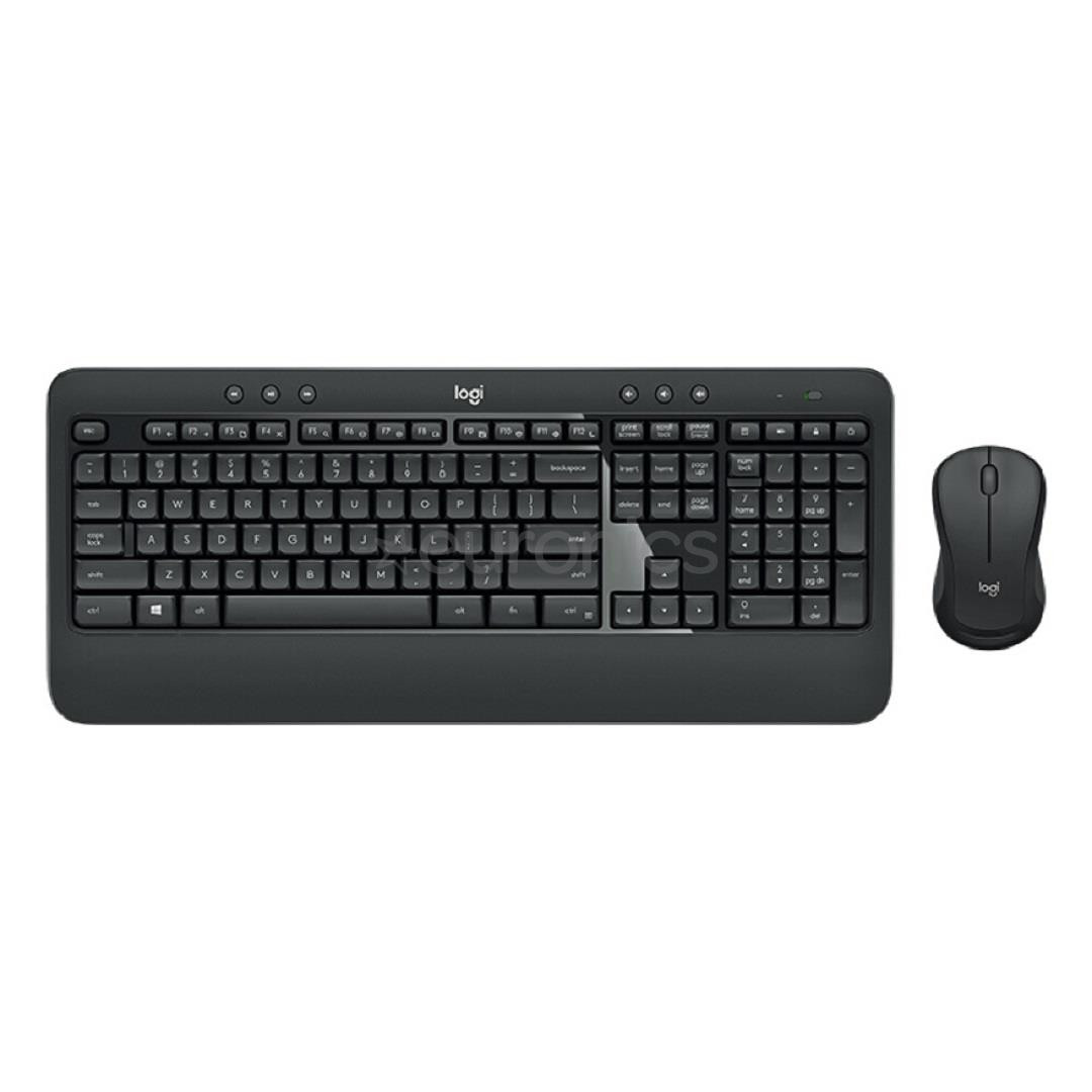 Logitech MK540, US, melna - Bezvadu klaviatūra ar peli
