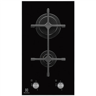 Electrolux, ширина 29 см, черный - Интегрируемая газовая варочная панель EGC3322NVK