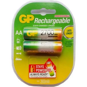 Lādējamās baterijas AA, GP / 2600mAh / 2 gab