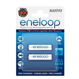 Rechargeable batteries AAA, Sanyo / 750mAh / 2 psc