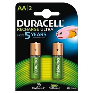 Lādējamās baterijas AA, Duracell / 2400 mAh / 2 gab