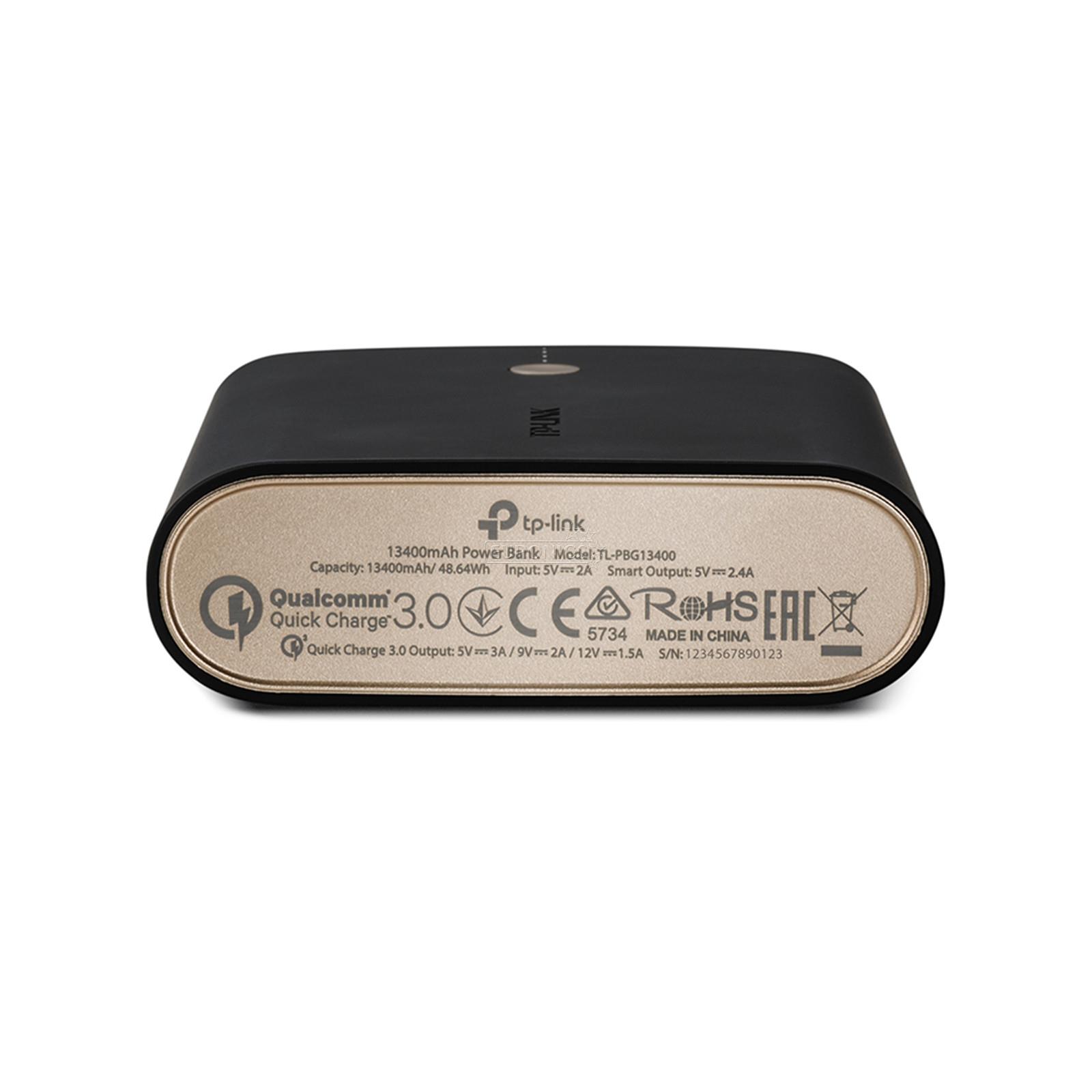 Portatīvais barošanas avots Vivid Quick Charge 3.0, TP-Link / 13400mAh