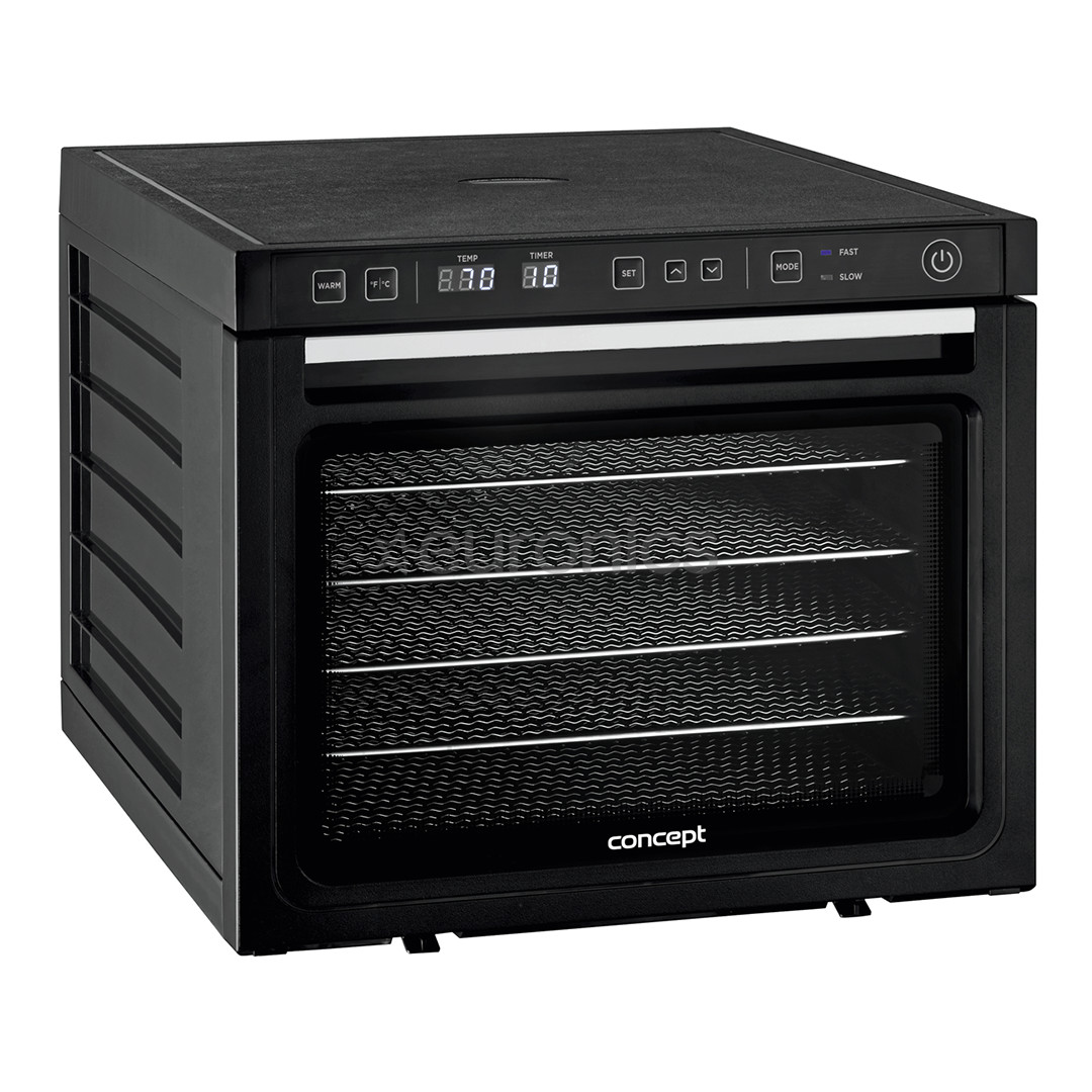 Concept PROFI, 1000 W, melna - Augļu žāvētājs