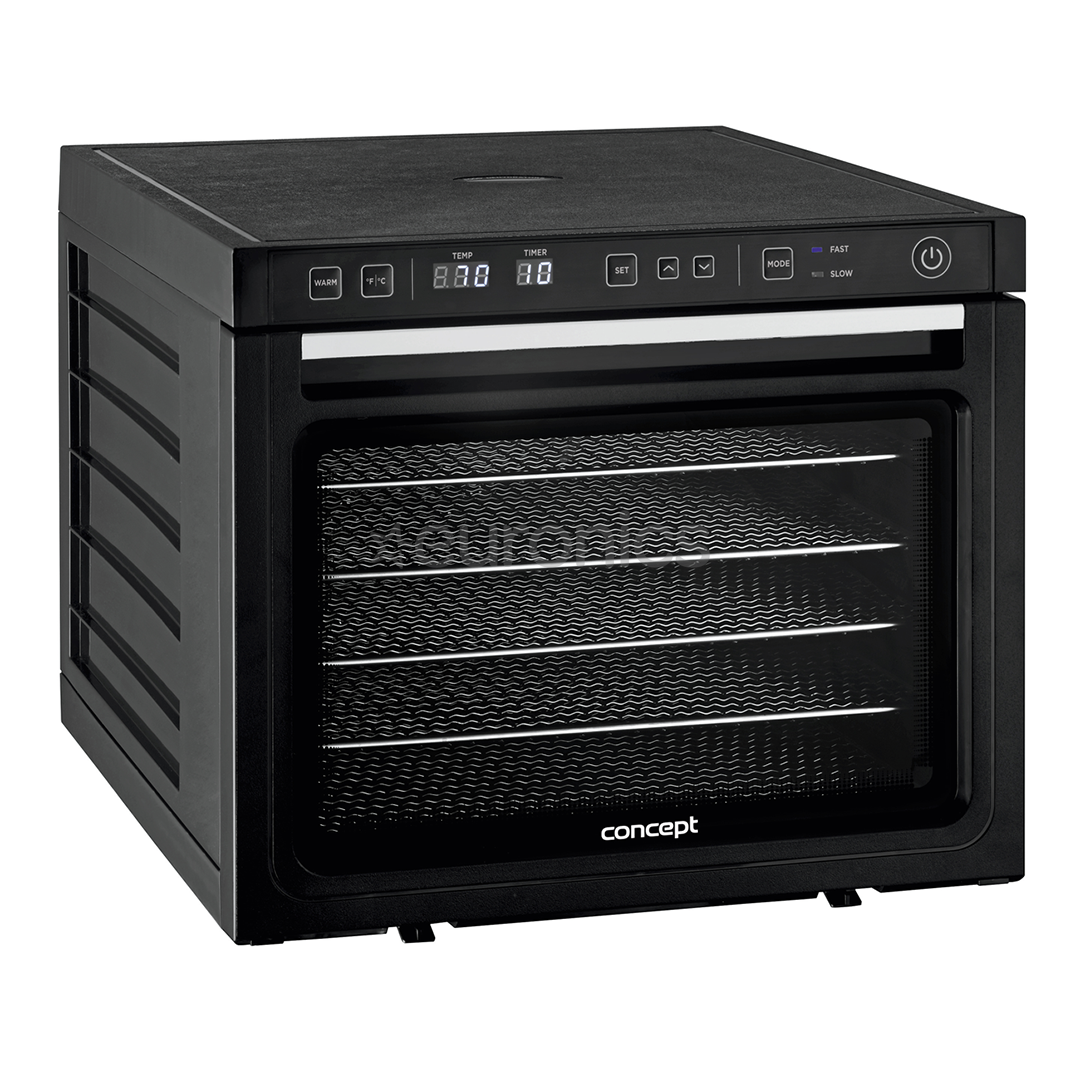 Concept PROFI, 1000 W, melna - Augļu žāvētājs