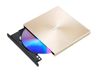 ASUS ZenDrive U9M, золотистый - Внешний читающий/пишущий привод DVD SDRW-08U9M-U