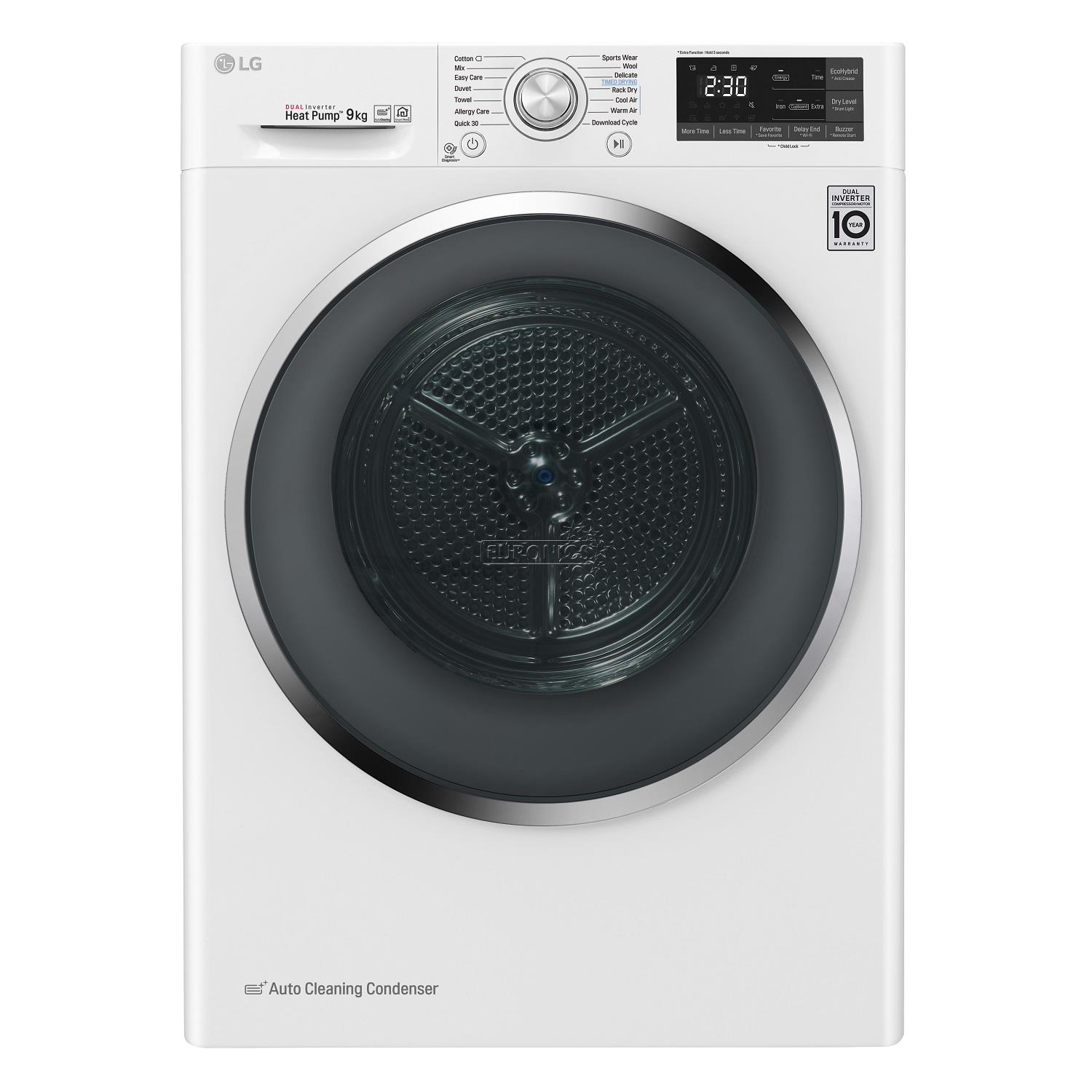 Veļas žāvētājs, LG / maksimālā ielāde: 9 kg