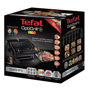 Tefal Optigrill+, 2000 W, melna - Elektriskais grils