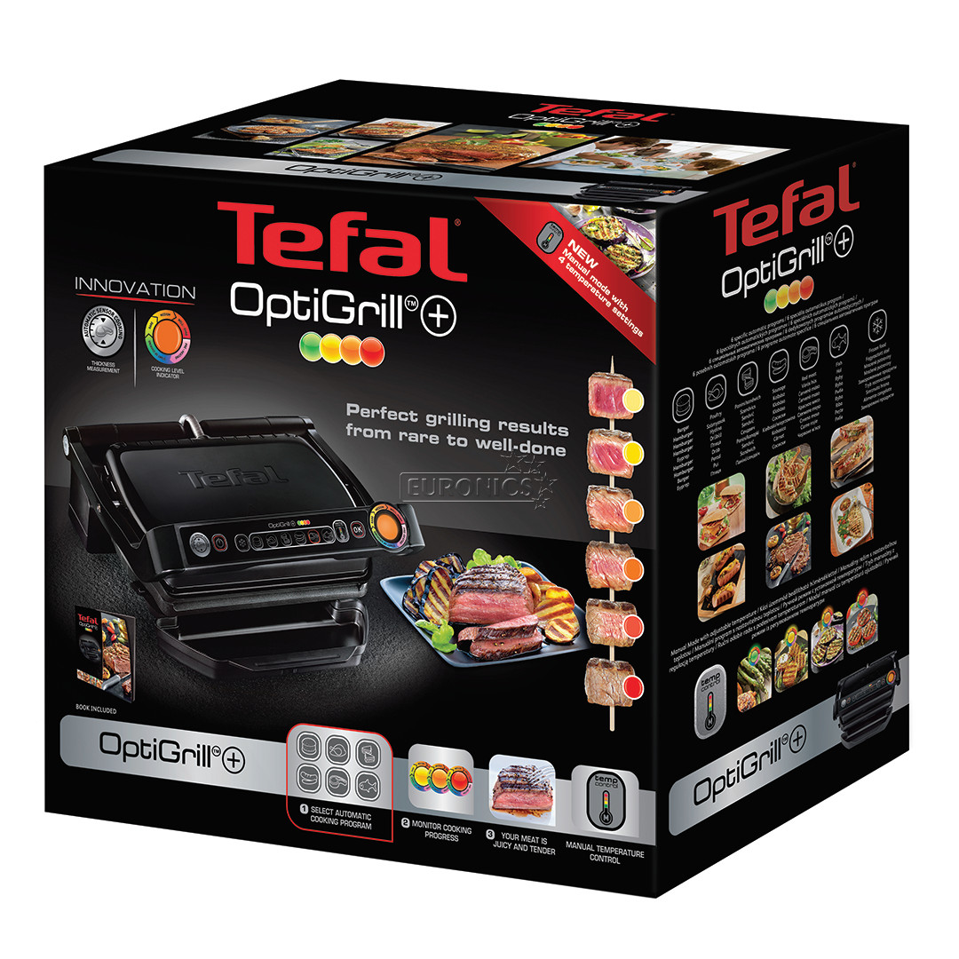 Tefal Optigrill+, 2000 W, melna - Elektriskais grils
