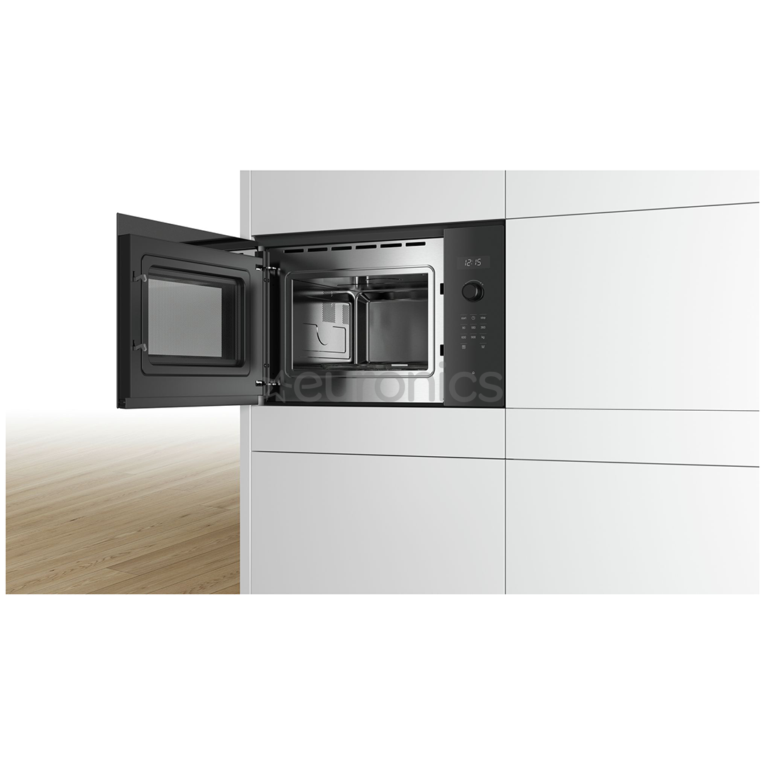 Bosch, 25 л, 900 Вт, черный - Интегрируемая микроволновая печь