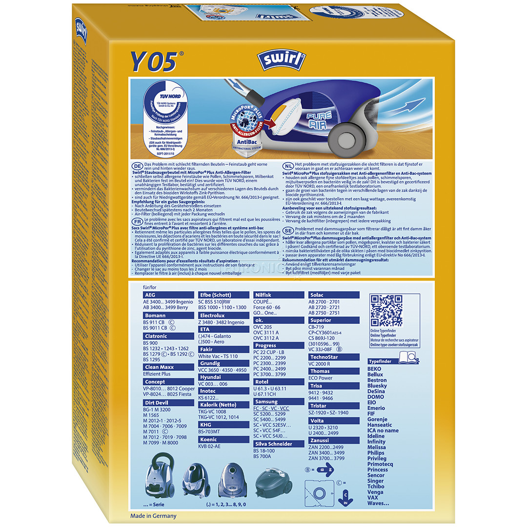 Swirl, 4 pcs - Dust bags