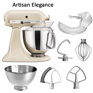 KitchenAid Artisan Elegance, 4.8 L/3 L, 300 W, bēša - Mikseris