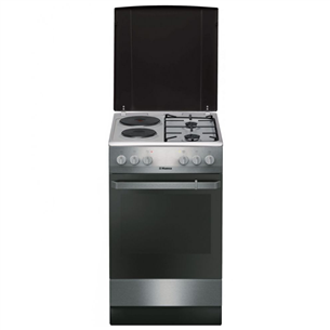 Hansa, width 50 cm, inox - Combined cooker with electric oven