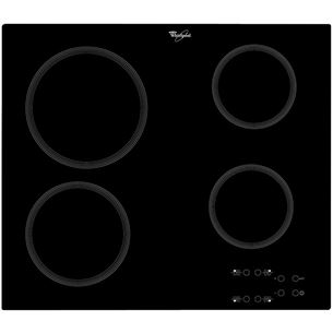 Whirlpool, width 58 cm, frameless, black - Built-in Ceramic Hob AKT801NE