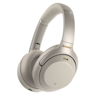 Sony WH-1000XM3, серебристый - Накладные беспроводные наушники