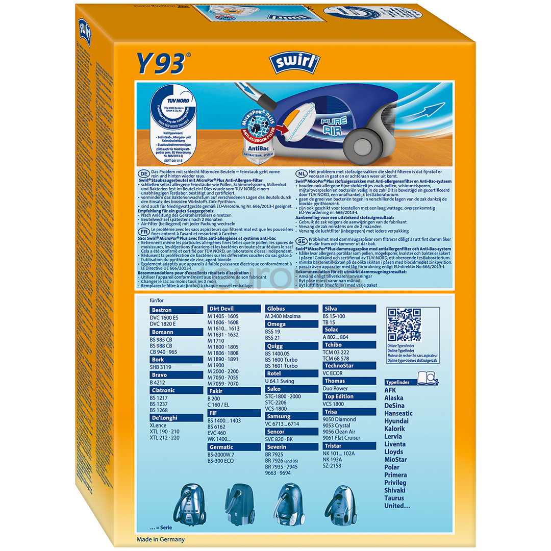 Swirl - Putekļu sūcēja maisiņi