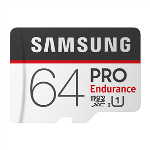 Atmiņas karte MicroSDXC Pro Endurance+ adapteris, Samsung (64GB)