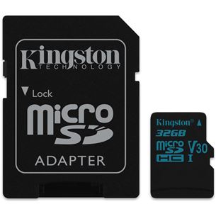 Atmiņas karte Canvas Go! microSDHC, Kingston / 32GB