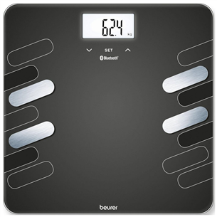 Beurer Bluetooth, до 180 кг, черный - Диагностические напольные весы BF600STYLE