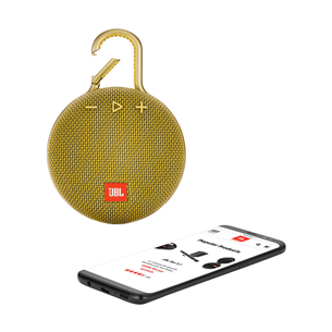 JBL Clip 3, yellow - Portable Wireless Speaker