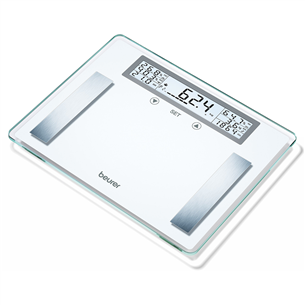 Beurer, до 200 кг, белый/серый - Диагностические напольные весы BG51XXL