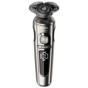 Philips S9000 Prestige Wet & Dry, sudraba/melna - Skuveklis