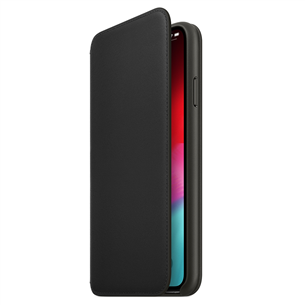 Ādas apvalks folio priekš iPhone XS, Apple