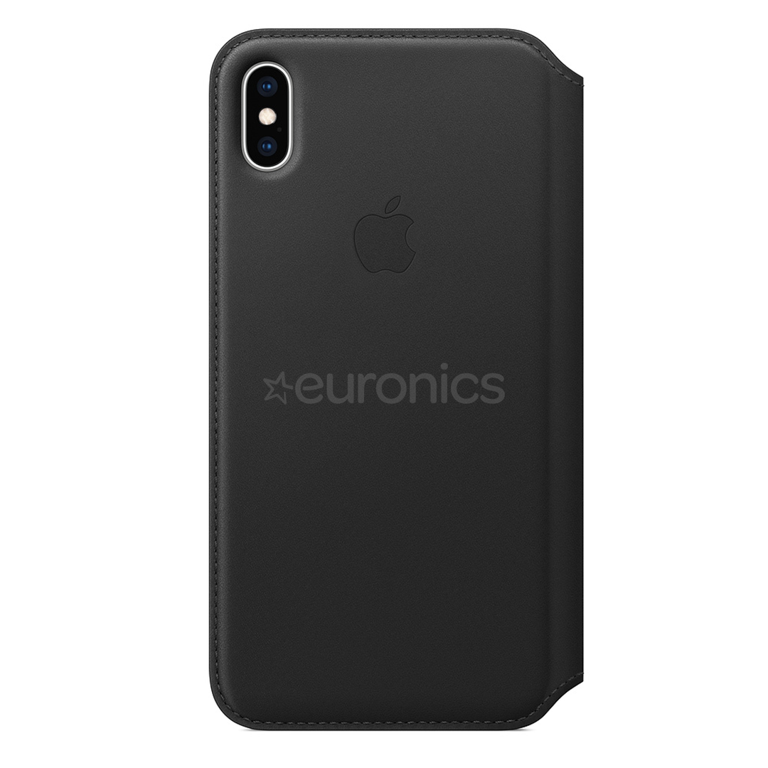 Ādas apvalks folio priekš iPhone XS, Apple