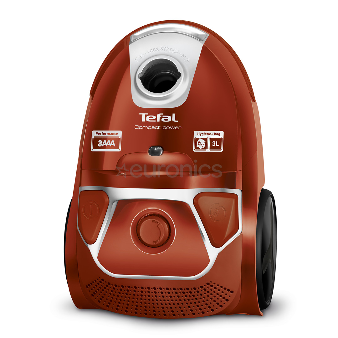 Tefal Compact Power, 750 W, sarkana - Putekļu sūcējs