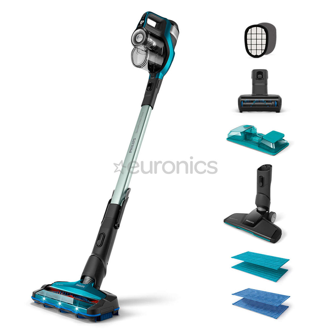 On a large scale Appointment Ideally Philips SpeedPro Max, light blue - Cordless Stick Vacuum Cleaner, FC6904/01 | Euronics On a large scale Appointment Ideally Philips SpeedPro Max, light blue - Cordless Stick Vacuum Cleaner, FC6904/01 | Euronics