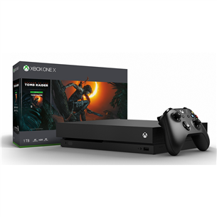 Spēļu konsole Microsoft Xbox One X (1TB) + Shadow of the Tomb Raider