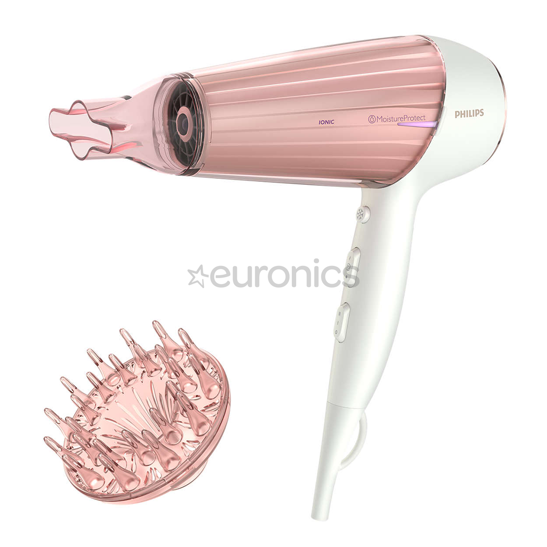 Philips DryCare Prestige, 2300 W, balta/rozā - Matu fēns