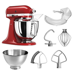 KitchenAid Artisan Elegance, 4.8 L/3 L, 300 W, sarkana - Mikseris