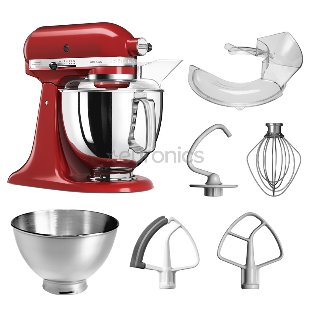 KitchenAid Artisan Elegance, 4.8 L/3 L, 300 W, sarkana - Mikseris