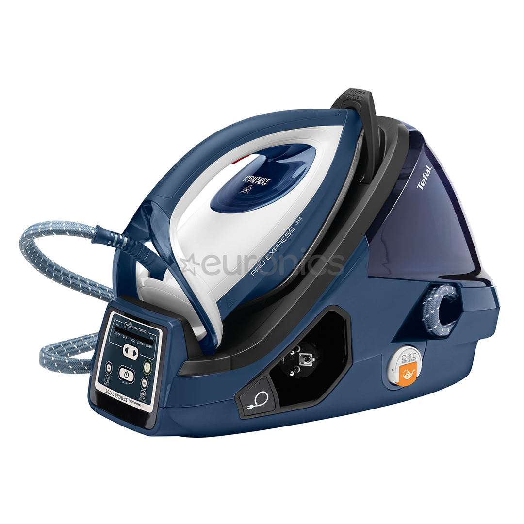 Tefal Pro Express X-Pert Care, 2400 W, zila/melna/balta - Gludināšanas sistēma
