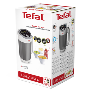 Tefal Easy Soup, 1000 W, 1.2 L, white/silver - Blender