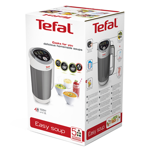 Tefal Easy Soup, 1000 W, 1.2 L, balta/sudraba - Blenderis