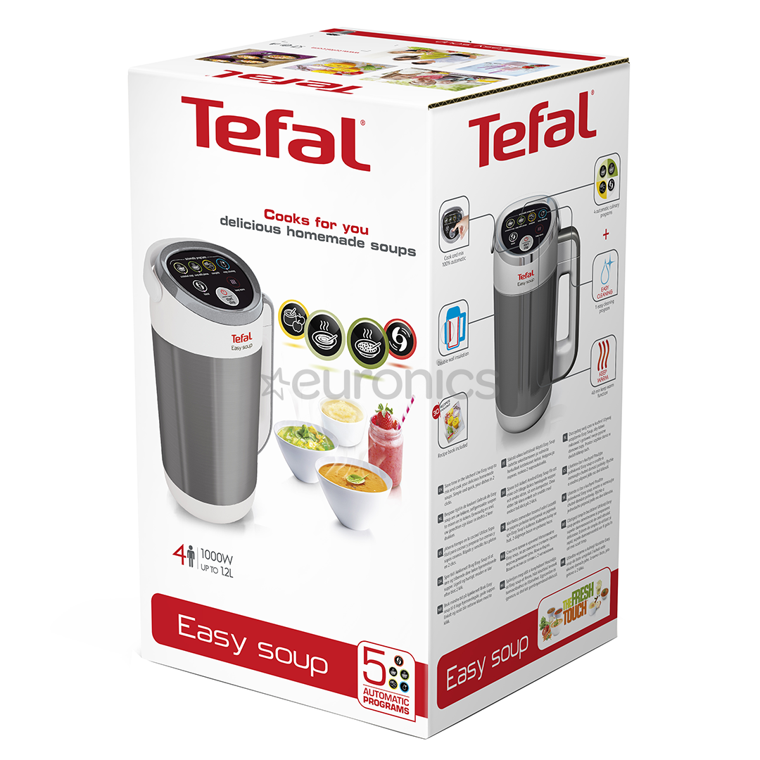 Tefal Easy Soup, 1000 W, 1.2 L, balta/sudraba - Blenderis