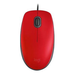 Logitech M110 Silent, optiskā, sarkana - Datorpele ar vadu