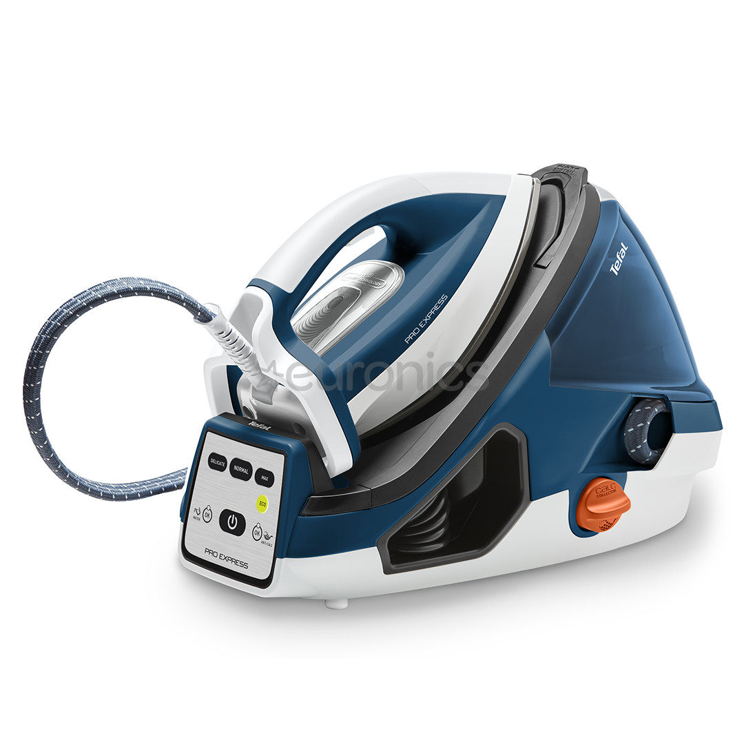 Tefal Pro Express, 2400 W, zila/balta - Gludināšanas sistēma