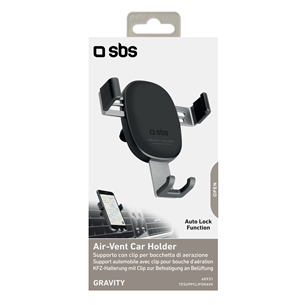 SBS Gravity, black - Smartphone car mount