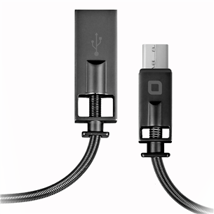 SBS Lux, USB-A - USB C, garums 1m, melna – Vads TECABLELUXTYPCG