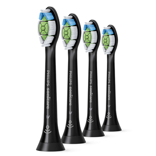 Philips Sonicare W Optimal White, 4 pieces, black - Toothbrush heads HX6064/11