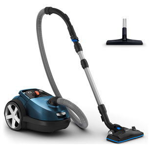 Philips Performer Silent, 750 W, blue/black - Vacuum cleaner