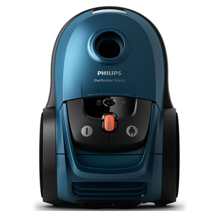 Philips Performer Silent, 750 W, zila/melna - Putekļu sūcējs