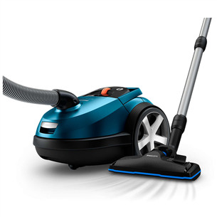Philips Performer Silent, 750 W, blue/black - Vacuum cleaner